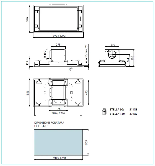 falmec-Ceiling-hood-STELLA-WHITE-120-cm-2