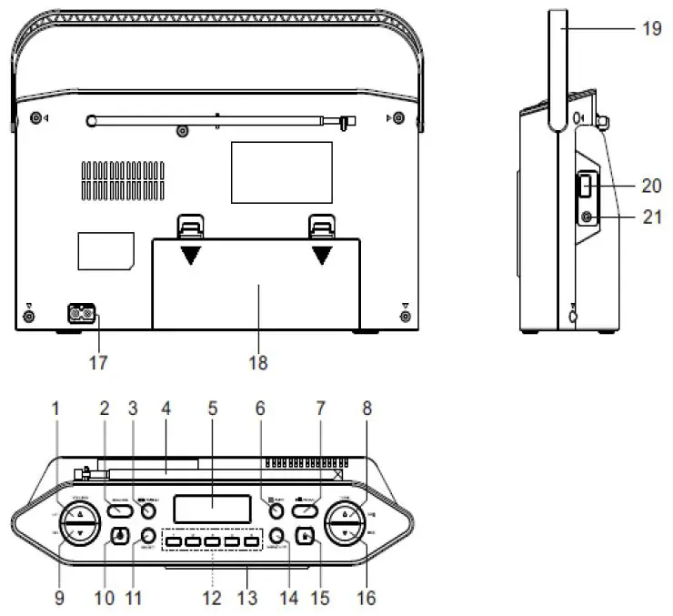soundmaster RCD1770 DAB Plus FM Radio-3