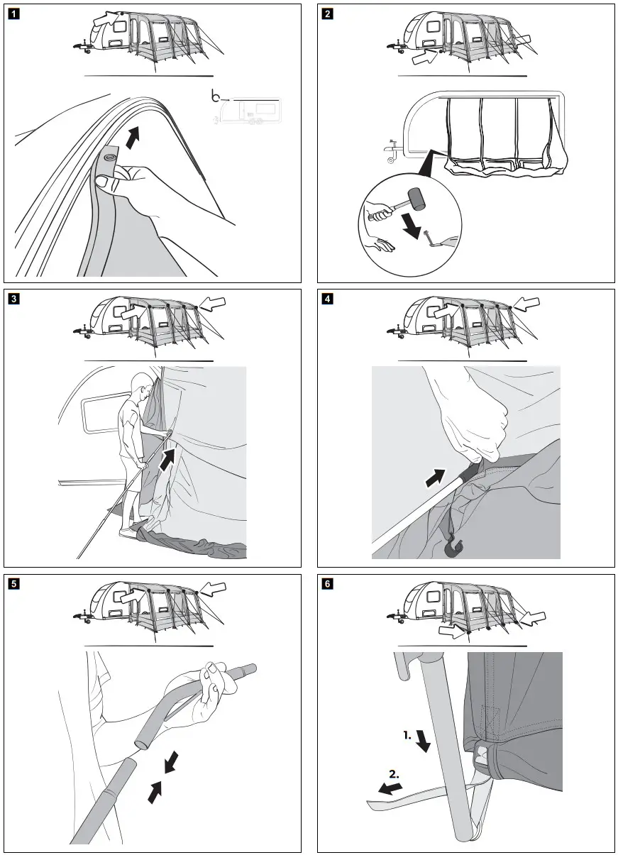 DOMETIC Rally 200 Awning Tent - Figure 1
