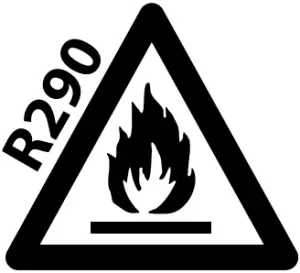 Flammable material - R290