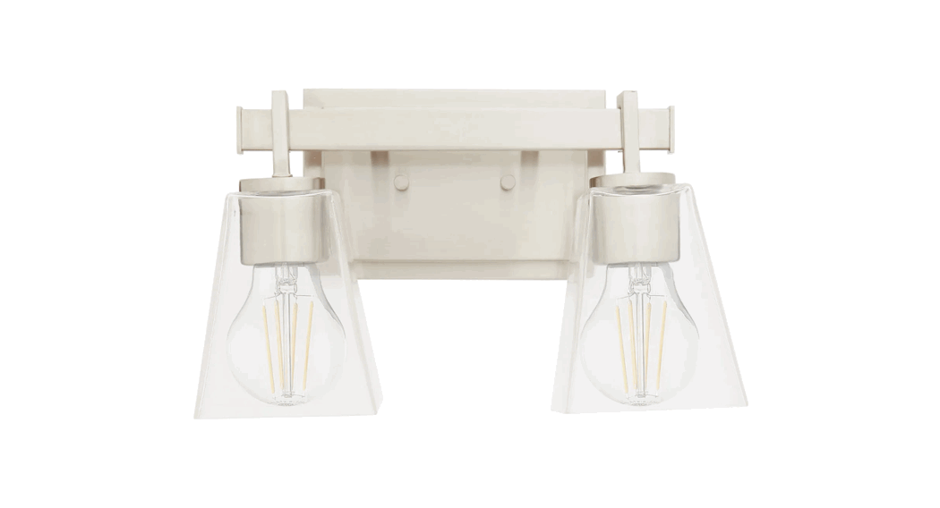 Park Harbor 946390 Hoxton 2 Light Clear Glass Vanity Light Instructions