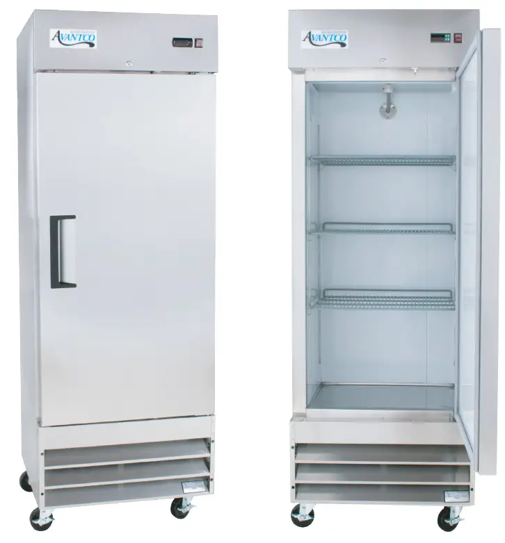 AVANTCO A-23R-HC Solid Door Reach In Refrigerator