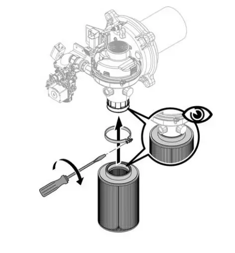 VIESSMANN CI2 399 to 1000 Burner Filter Kit - Figure 4