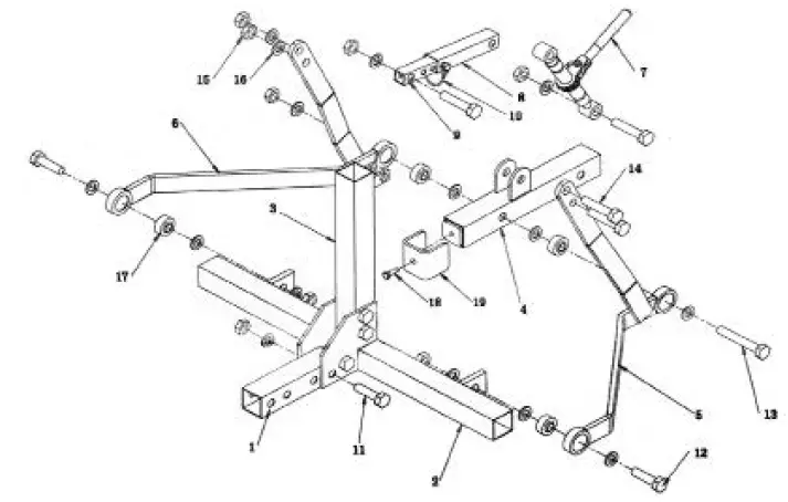 BLACK-WIDOW-ATV-3PT-2140-Steel-3-Pin-ATV-Implement-Attachment-FIG-2