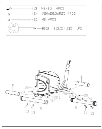 SUNNY-SF-E320033-Performance-Interactive-Series-Elliptical-FIG-4