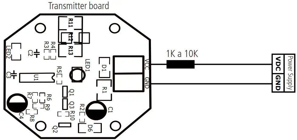 intelbras IVA 5015 Digital Single Beam Active Sensor - Transmis board