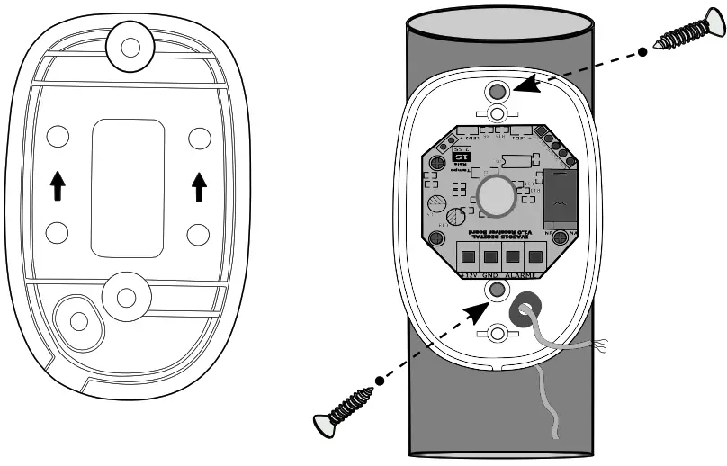 intelbras IVA 5015 Digital Single Beam Active Sensor - indication arrows