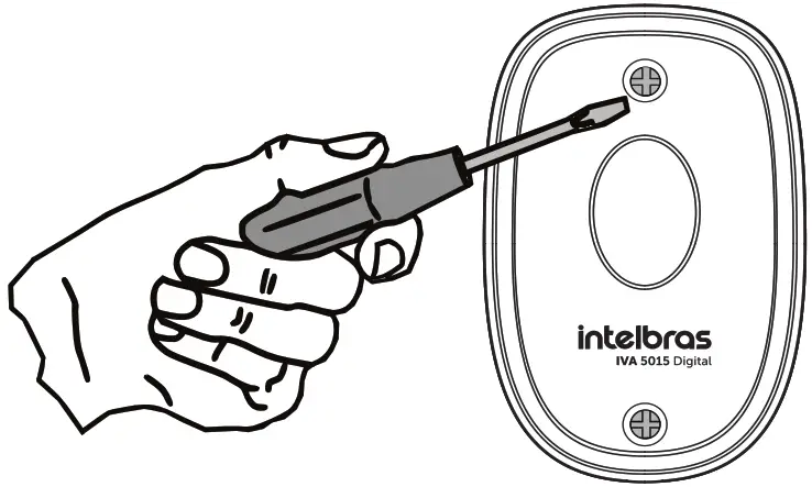 intelbras IVA 5015 Digital Single Beam Active Sensor - removing the bolts