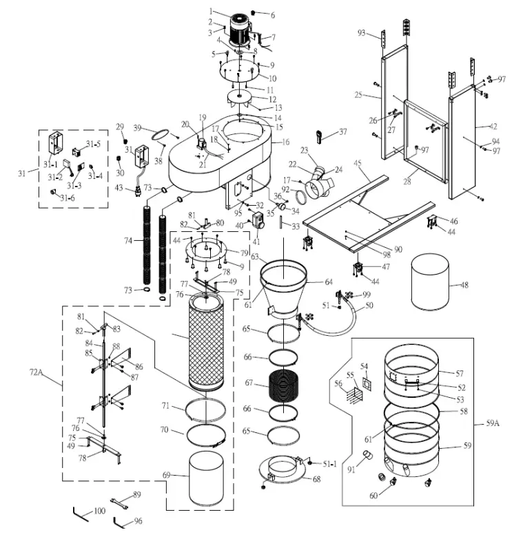 POWERMATIC PM2200 Mobile Cyclone Dust Collector - fig 15