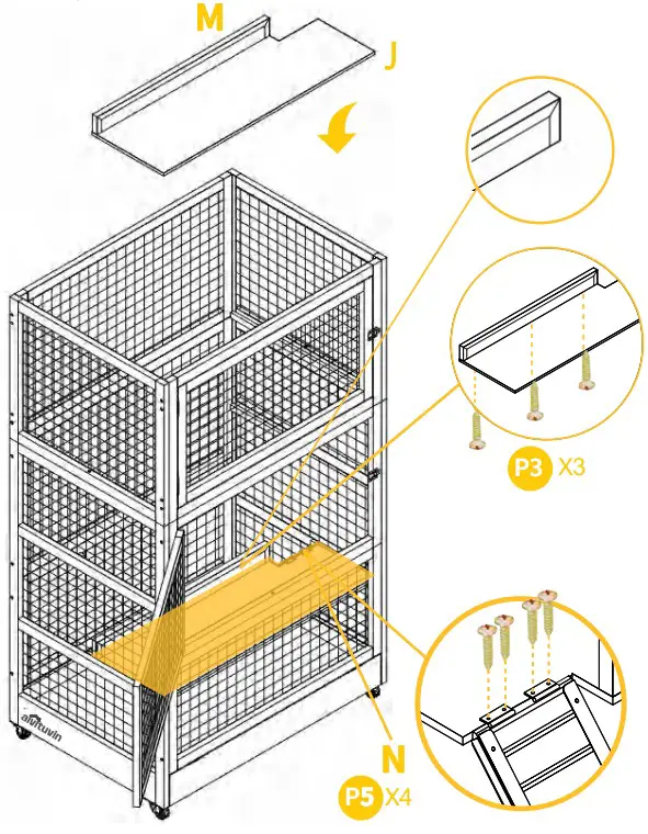 aivituvin SKY2609 Wooden Cedar Sand Box w Seat - Figure 11