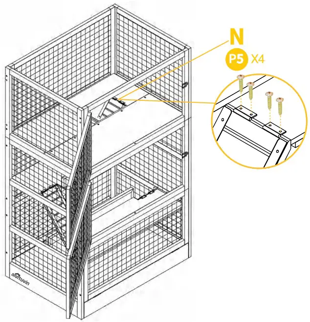 aivituvin SKY2609 Wooden Cedar Sand Box w Seat - Figure 15
