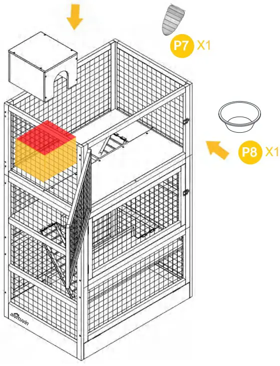 aivituvin SKY2609 Wooden Cedar Sand Box w Seat - Figure 16
