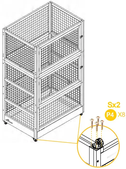 aivituvin SKY2609 Wooden Cedar Sand Box w Seat - Figure 8
