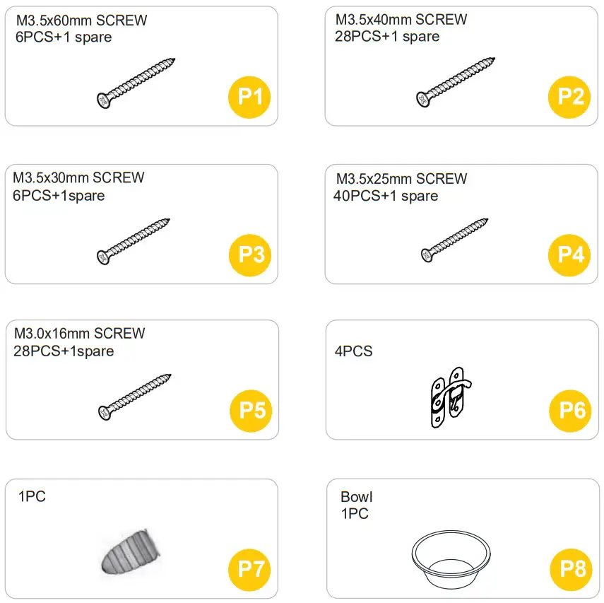 aivituvin SKY2609 Wooden Cedar Sand Box w Seat - HARDWARE