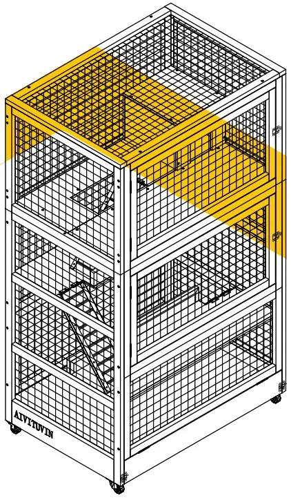 aivituvin SKY2609 Wooden Cedar Sand Box w Seat