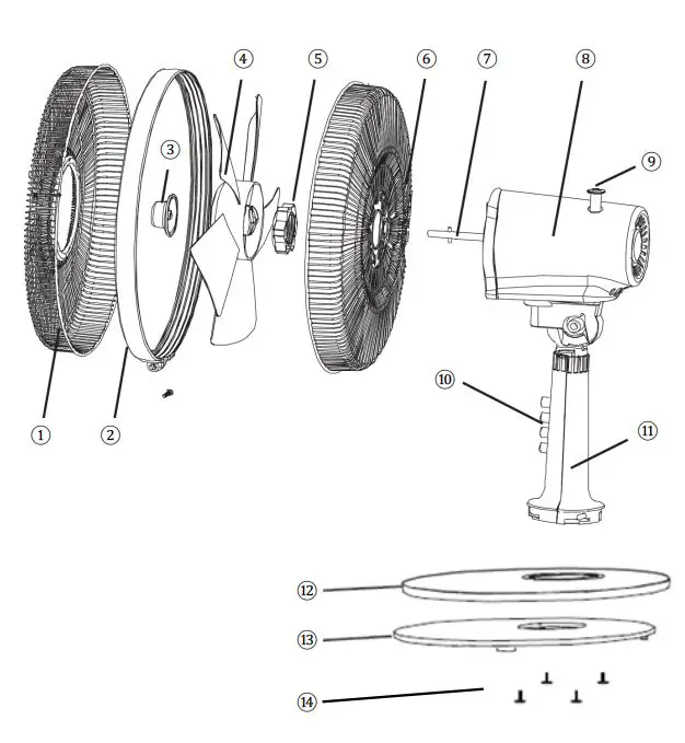 ifan-IF403-12-Inch-Desk-Fan-fig-1