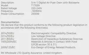 FIG  4 Technical Data