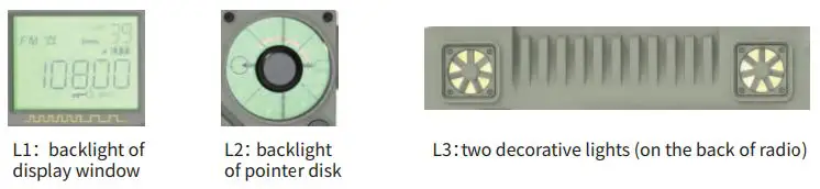 HanRongDa HRD-A320 Mini Receiver CB VHF SW Airband Marine MW FM Bluetooth Remote High Gain Instruction Manual - Setting of backlight of display window