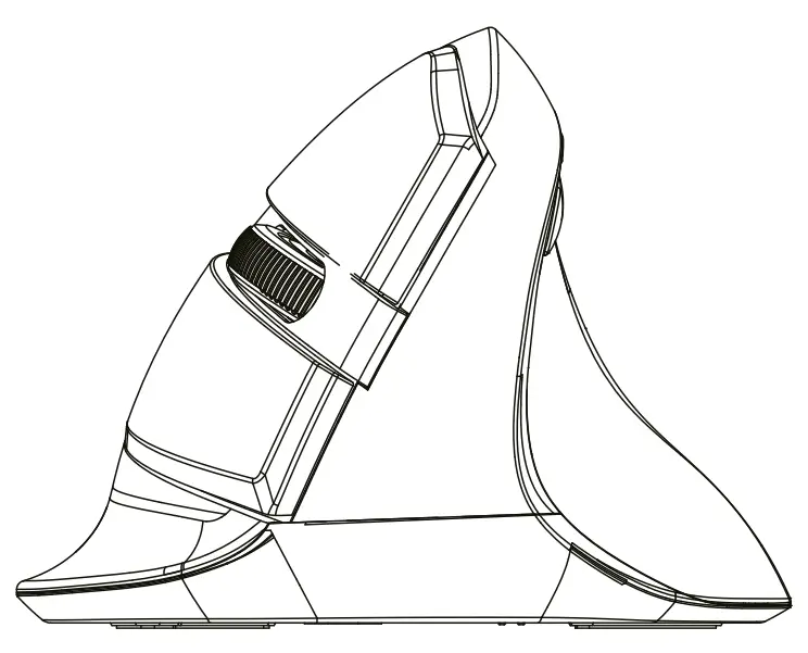 Delux M618mini Wireless Ergonomic Mouse Rechargeable