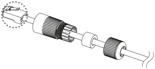 WISeNeT TNU 6321 Network Camera - LAN connector