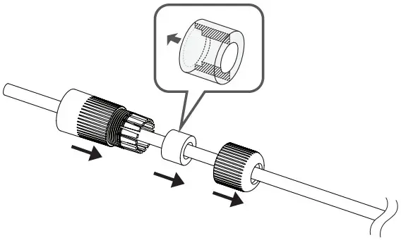 WISeNeT TNU 6321 Network Camera - arrow direction