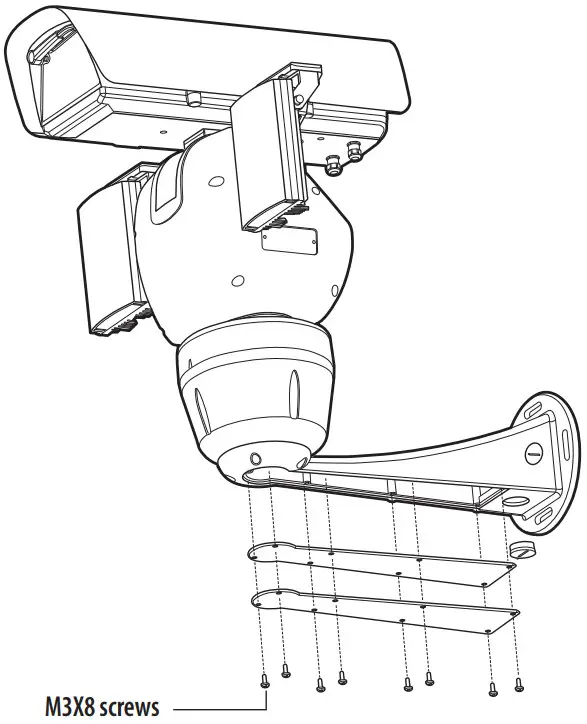 WISeNeT TNU 6321 Network Camera - assemble the cover
