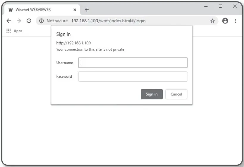 WISeNeT TNU 6321 Network Camera - web viewer