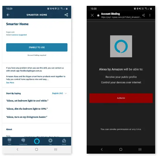 Kogan SmarterHome™ 1.7L Smart Glass Kettle- Alexa permission