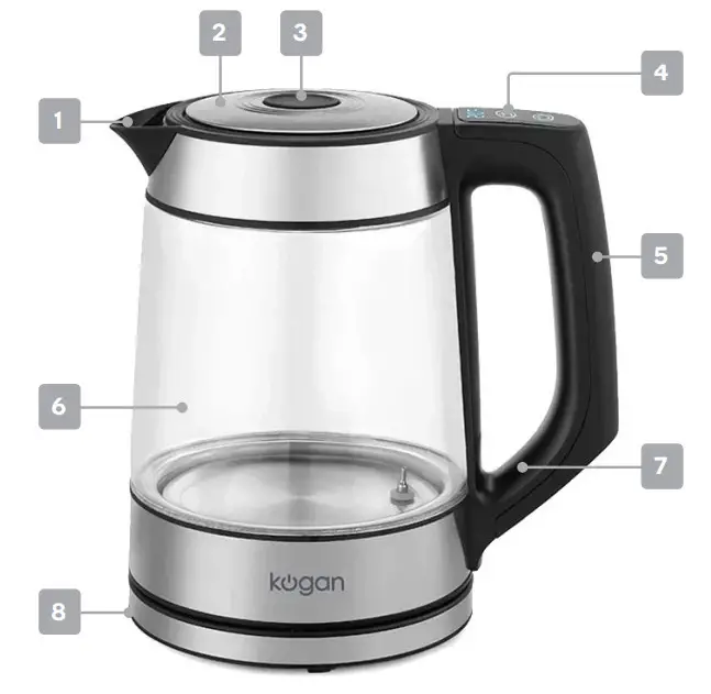 Kogan SmarterHome™ 1.7L Smart Glass Kettle- OVERVIEW