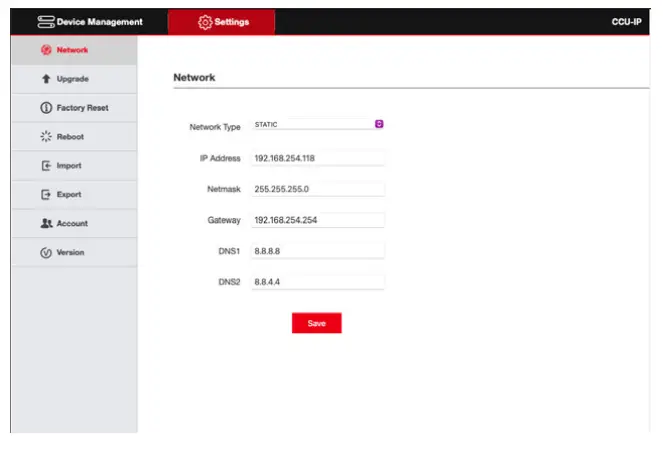 AIDA Professional Broadcast PTZ Joystick Controller CCU-IP - SECTION5-8