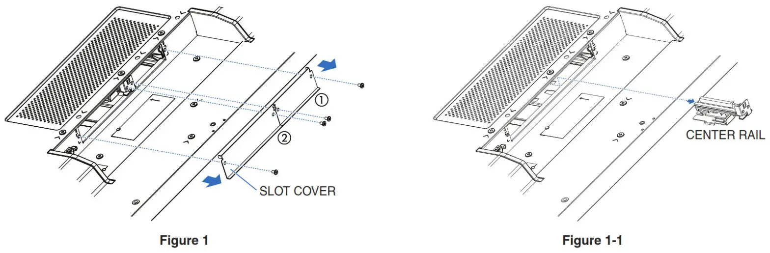 NEC M651 MultiSync M series LCD 65 Inch Message -- Slide the CENTER