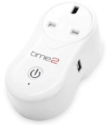 time2 50170609 Wifi Smart-Plug Switch with USB