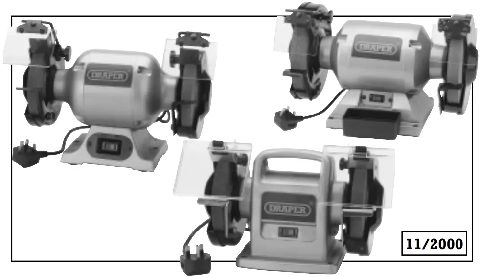 DRAPER G150B 150mm 250W Bench Grinder-