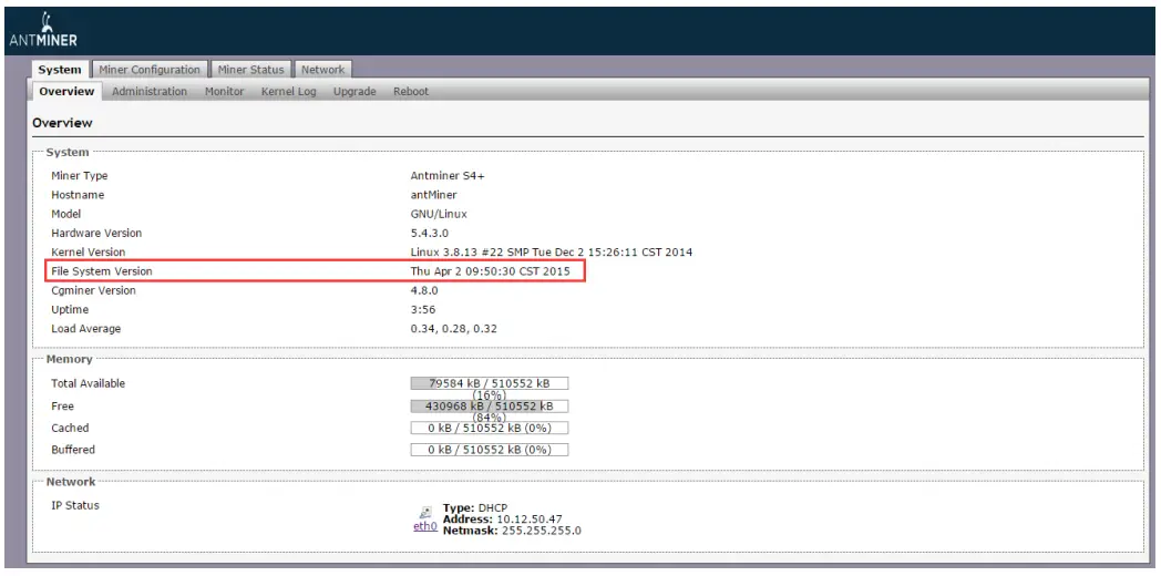 BITMAIN AntMiner S4+ Discussion and Support Thread - OVERVIEW