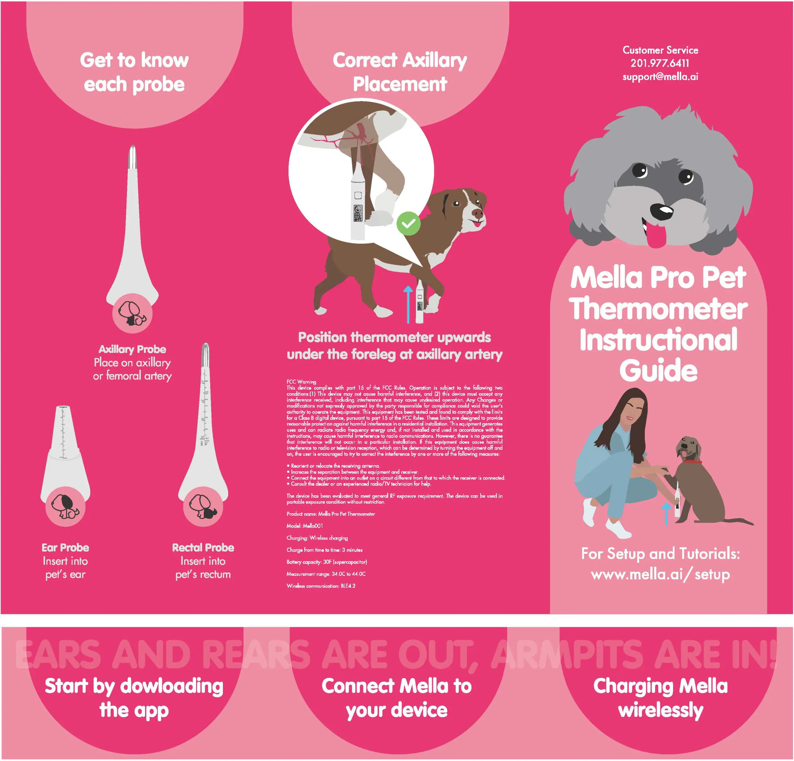 Mella Petcare MELLA001 Mella Pro Pet Thermometer-01