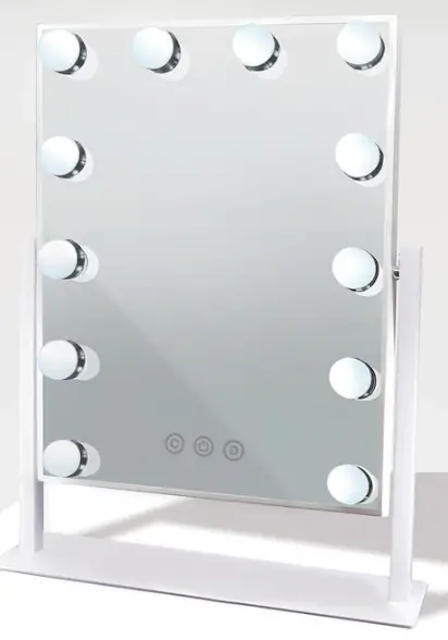 Mirabella genio I003981 Wi-Fi 12 LEd Bulb Hollywood Mirror