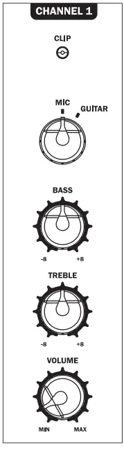 MaGnat BULLDOG 7 Party Speaker-Mixer channel