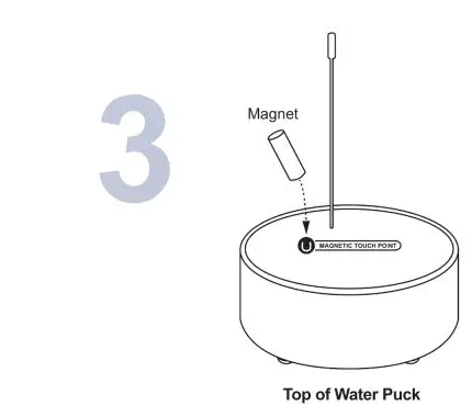 ALTA Monnit Wireless Water Detection Puck Sensor User Guide - Use the included magnet