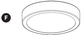 artika 10FM-WO LED Ceiling Light- F