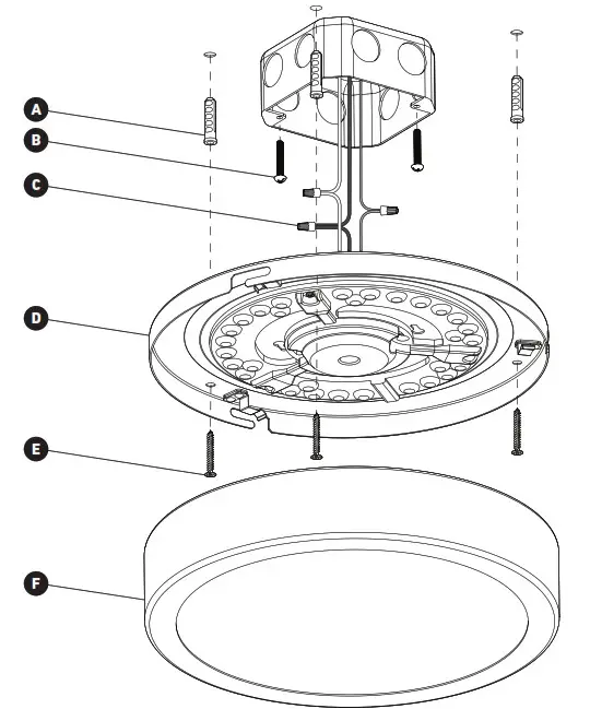 artika 10FM-WO LED Ceiling Light- STEP-BY-STEP