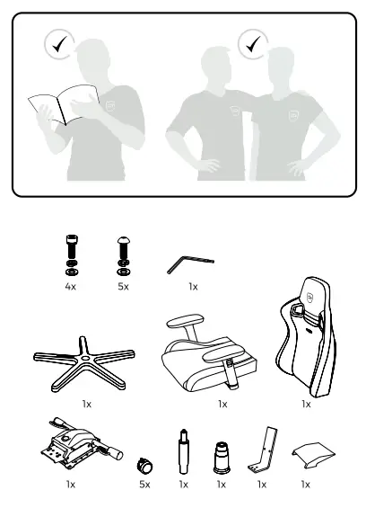 noblechairs EPIC COMPACT Gaming Chair fig2