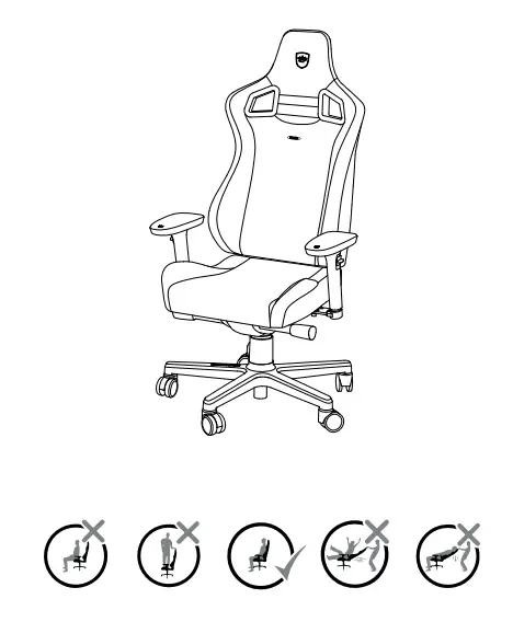 noblechairs EPIC COMPACT Gaming Chair fig7