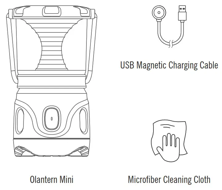 OLIGHT Olantern Mini 150 Lumens LED MCC Rechargeable Lantern Flashlight - IN THE BOX