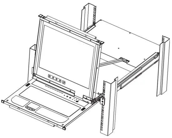 Port NetDirector DisplayPort Rack-Mount Console KVM- Closing the Console