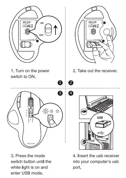 Jelly-Comb-MT50-2.4G-Bluetooth-Wireless-Rechargeable-Trackball-Mouse-2