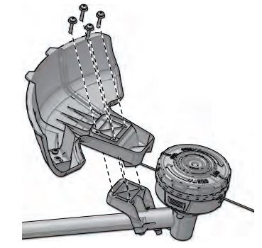 greenworks pro ST60L03 Ultra Power 60v String Trimmer User Manual - ATTACH THE GUARD