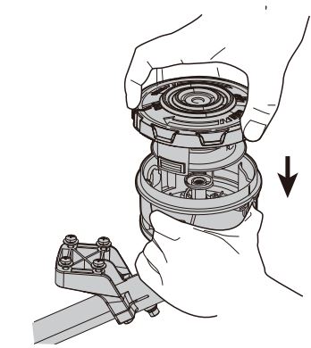 greenworks pro ST60L03 Ultra Power 60v String Trimmer User Manual - Align the spool tabs