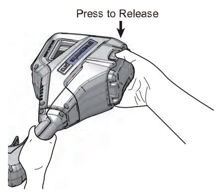 greenworks pro ST60L03 Ultra Power 60v String Trimmer User Manual - REMOVE THE BATTERY PACK