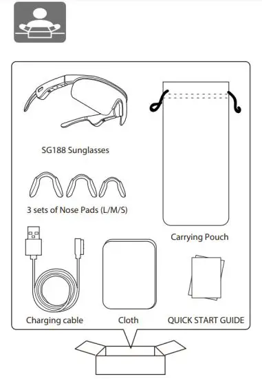 Avantree BTSG 188 Wireless Audio Sunglasses - figure 2