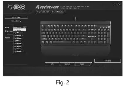 EVOFOX Katana Programmable Mechanical Gaming Keyboard - Fig15